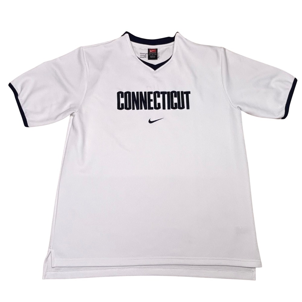 Vintage Nike Team UConn Huskies Shooting Shirt Jersey Basketball Mens Large USA